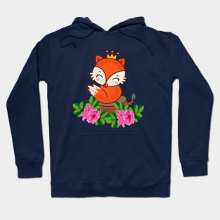 Cute Fox Animal Flower Hoodie